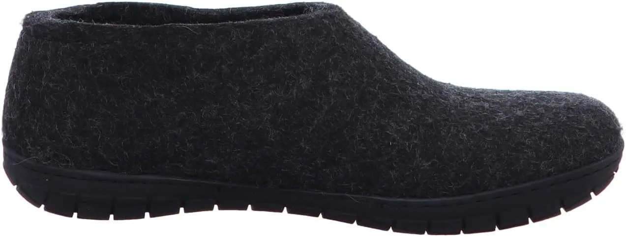 Glerups 100% Gotland Sheep Wool Shoe Slipper with rubber sole - Unisex
