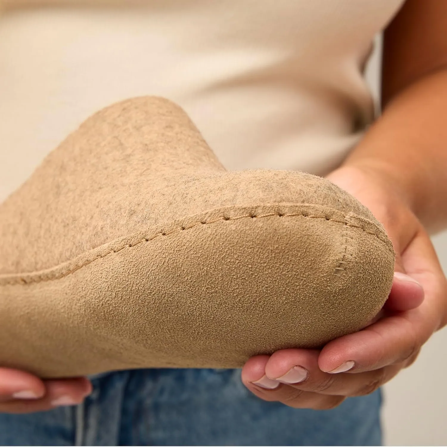 Glerups 100% Gotland Sheep Wool Slipper with leather sole - Unisex Slip-on