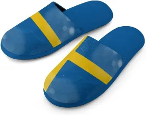 Glittering Halo Sweden Men's Slipper Non Slip Comfortable Winter Warm Home House Shoes Indoor Slippers