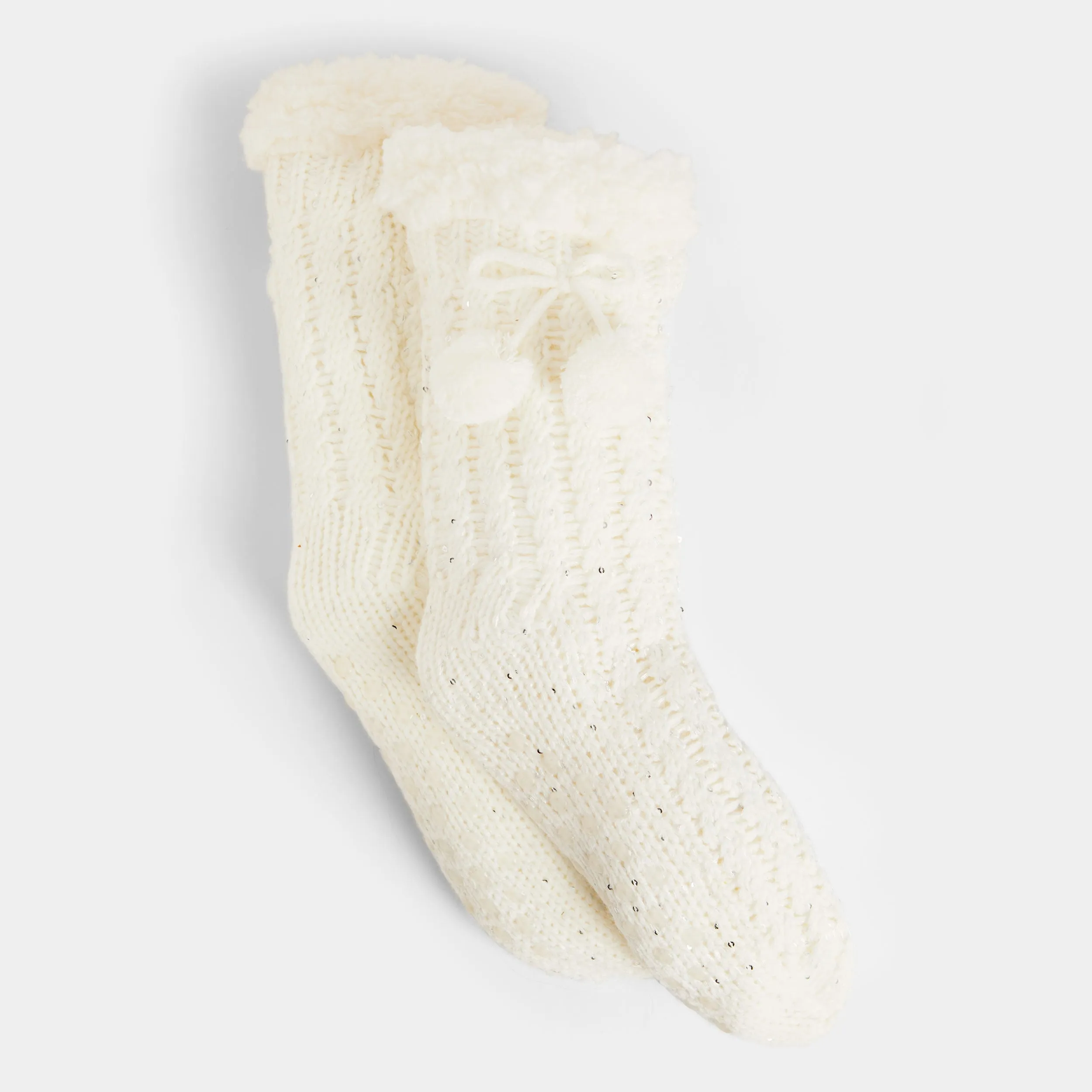 Glitzy Slipper Socks - Final Sale