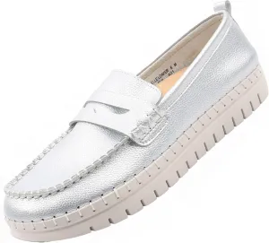 Glolily Elle Loafer Women's Comfort Sneaker - Orthotic Lightweight & Flexible Walking Shoes with Arch Support, Comfortable Casual Fashion Shoes for Women