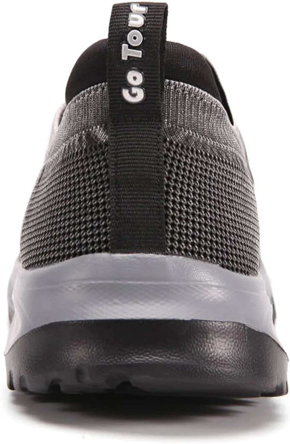Go Tour Men's Walking Shoes - Casual Washed Knit Loafer Comfortable Slip On Athletic Sneakers