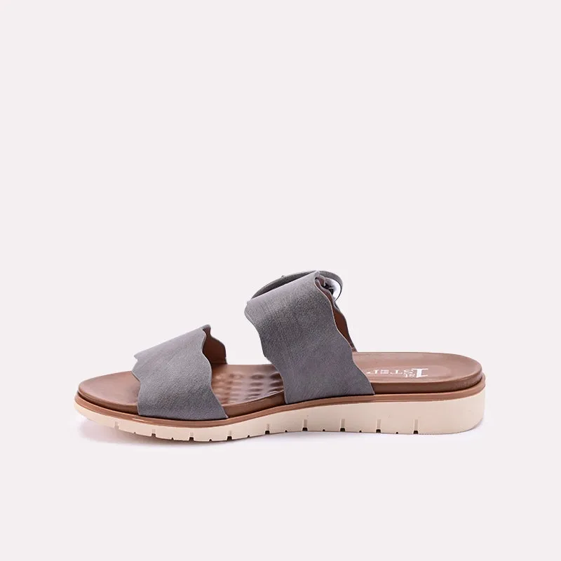 Gray Comfy Casual Slides 0413220