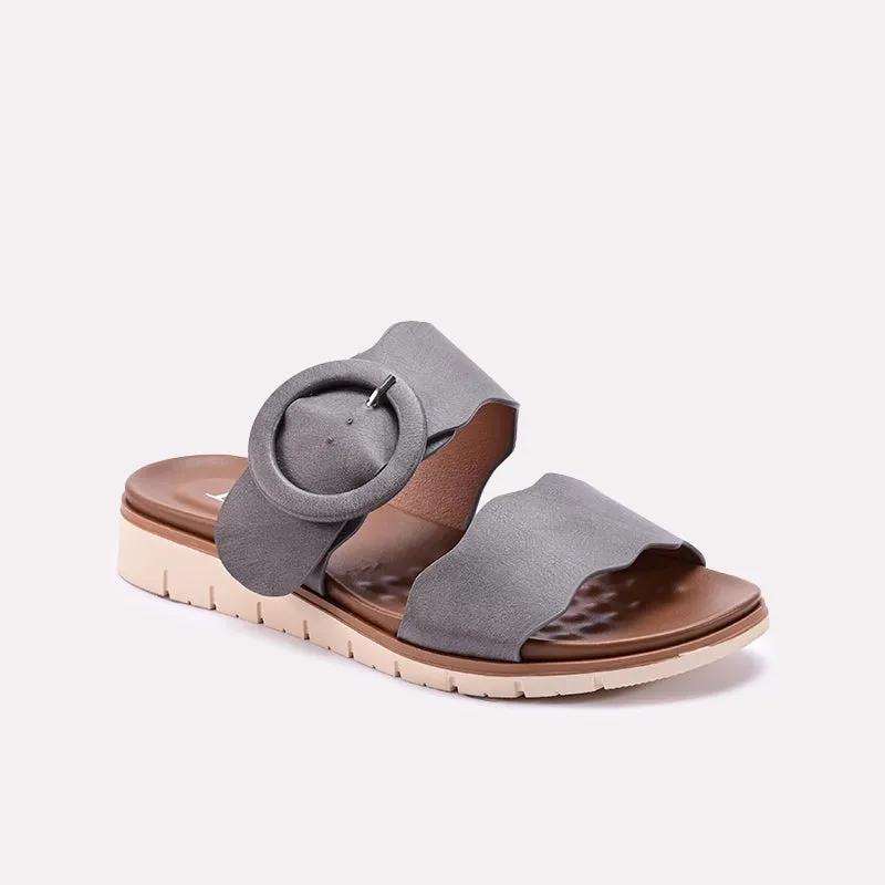 Gray Comfy Casual Slides 0413220