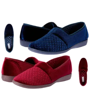 Grosby Marcy 2 Womens Slippers Slip On Indoor Outdoor Quilted Moccasins Shoes