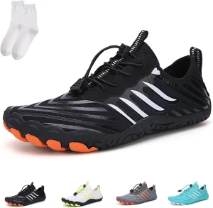 Grounded Barefoot Footwear for Women Men, Hiking Barefoot Wide Toe Box Wide Width Slip On Water Shoes