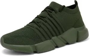 GSLMOLN Mens Womens Fashion Sneakers Unisex Slip on Ultra-Sock Knit Soft Sole Breathable Lightweight Casual Walking Shoes
