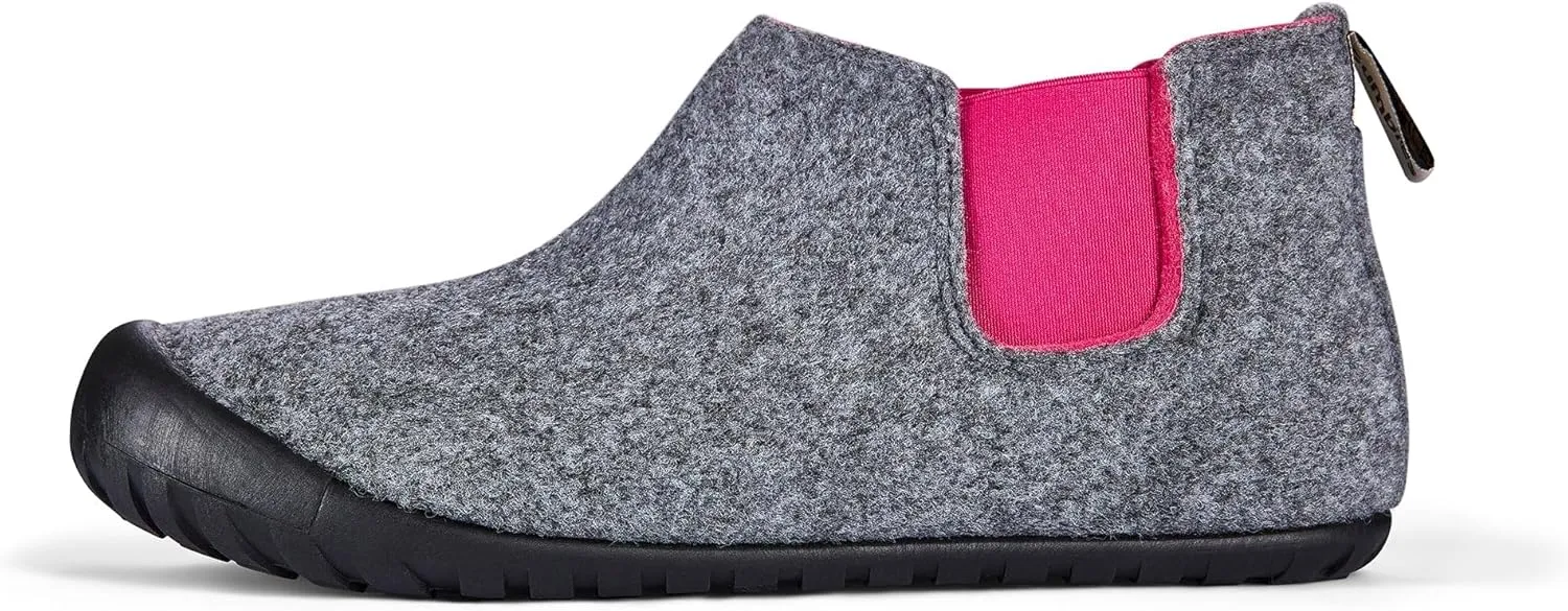 Gumbies Brumby Boot Slippers for Indoors and Outdoors, Eco-friendly Felt Uppers, Elasticated Sides, Recycled Rubber Outsoles - Comfort Guaranteed