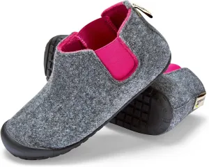 Gumbies Brumby Boot Slippers for Indoors and Outdoors, Eco-friendly Felt Uppers, Elasticated Sides, Recycled Rubber Outsoles - Comfort Guaranteed