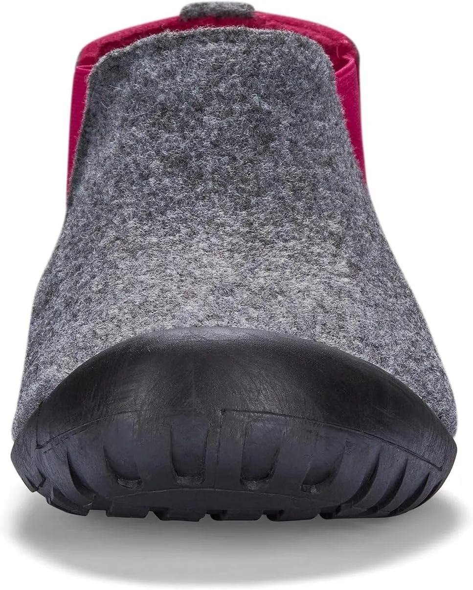 Gumbies Brumby Boot Slippers for Indoors and Outdoors, Eco-friendly Felt Uppers, Elasticated Sides, Recycled Rubber Outsoles - Comfort Guaranteed