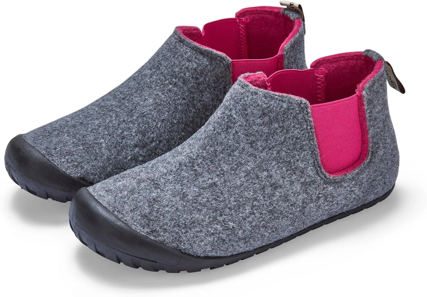 Gumbies Brumby Boot Slippers for Indoors and Outdoors, Eco-friendly Felt Uppers, Elasticated Sides, Recycled Rubber Outsoles - Comfort Guaranteed
