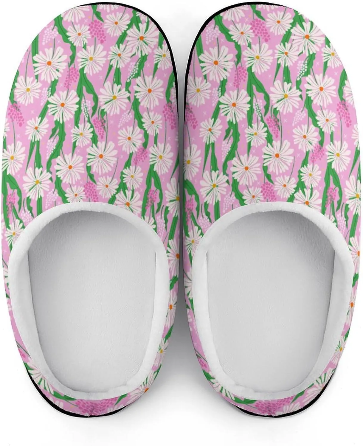 Halloween House Slippers For Woman Ladies Memory Foam Bedroom Slippers Indoor Outdoor Slip-On Shoes Soft Fall Slippers