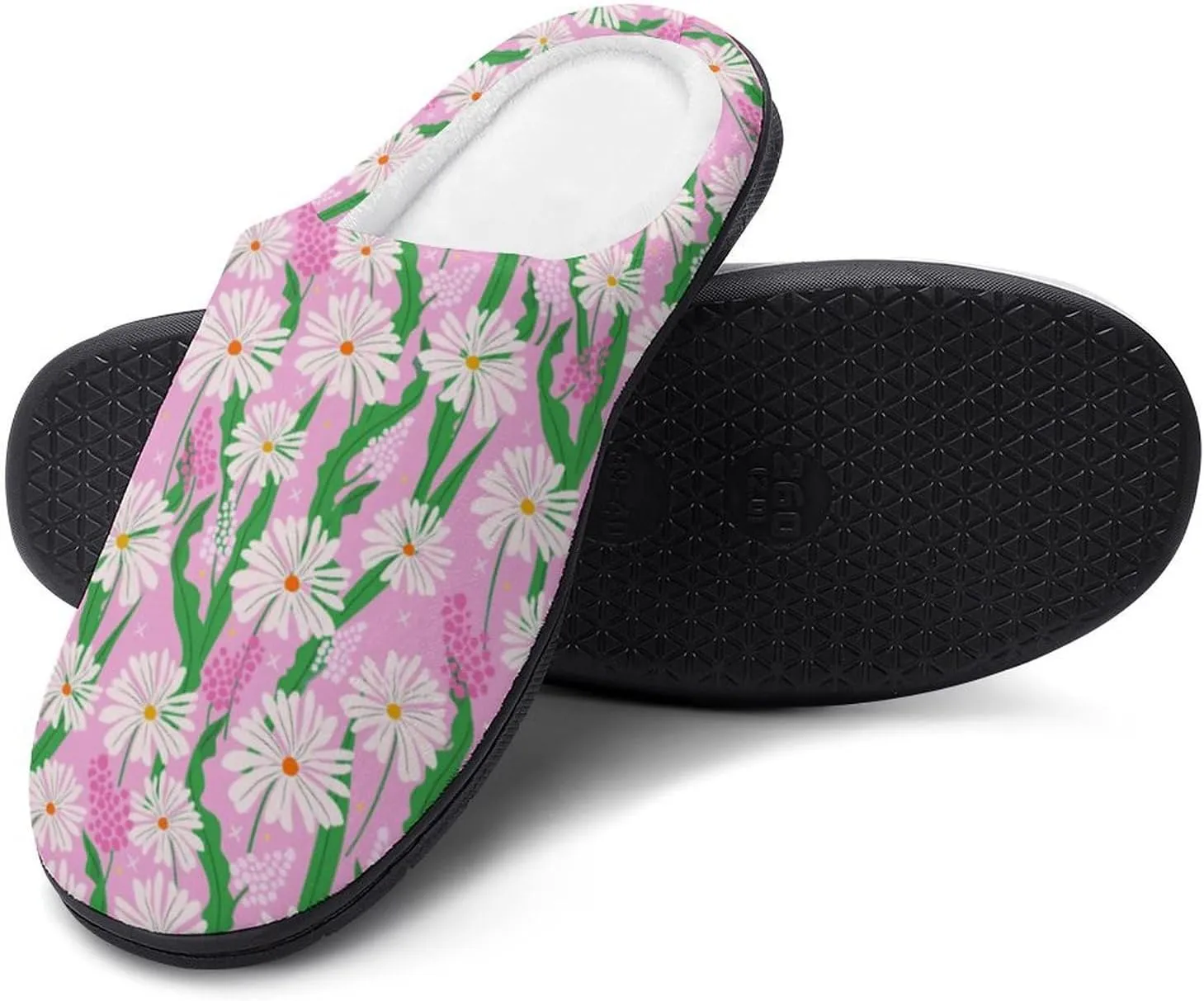 Halloween House Slippers For Woman Ladies Memory Foam Bedroom Slippers Indoor Outdoor Slip-On Shoes Soft Fall Slippers