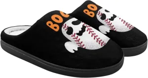 Halloween Plush Slippers for Kid Soft Slippers Floral Fluffy Fuzzy Slip-On Anti-Skid Outdoor Home Slipper for Kids
