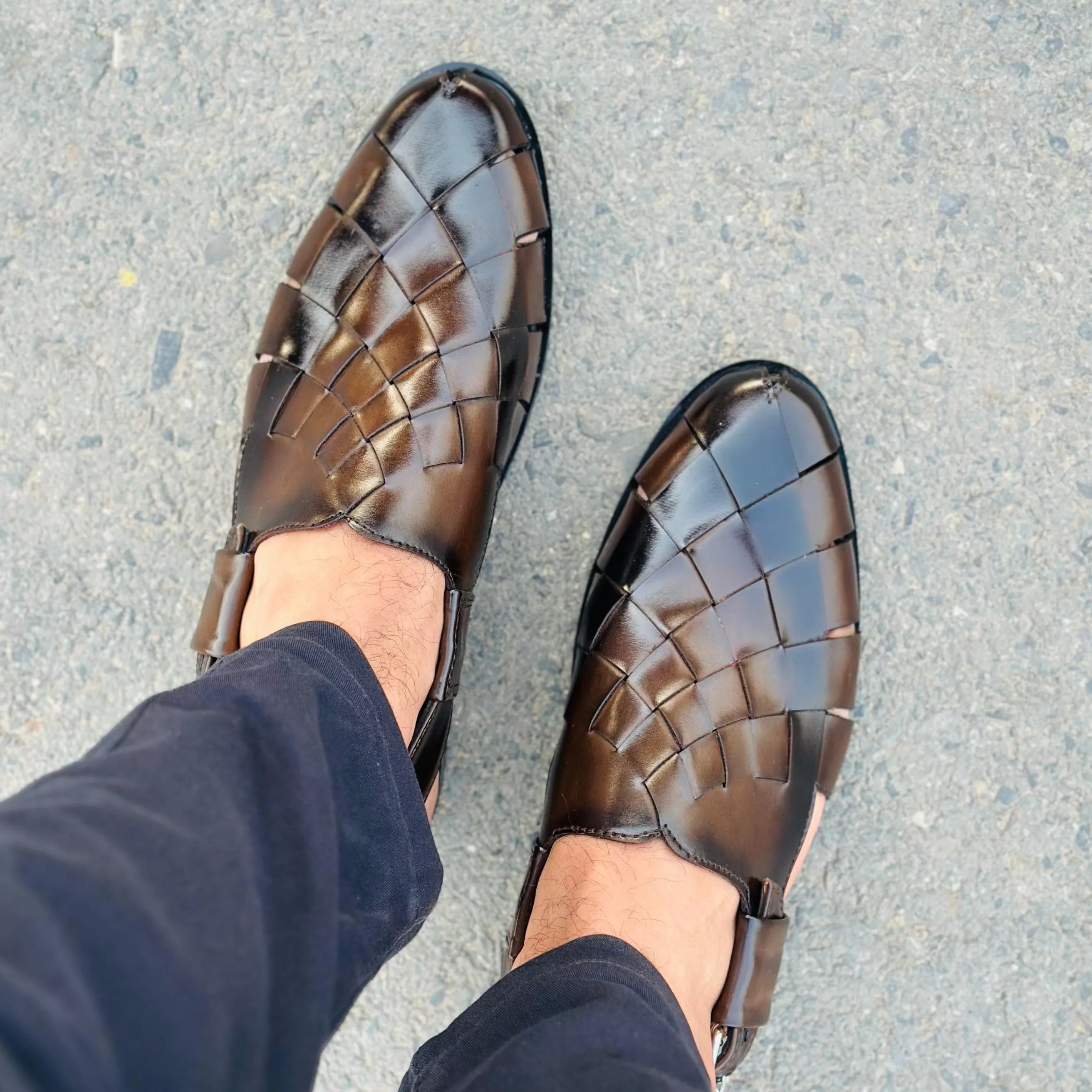Hand Stitched Sliono Brown SS-2618