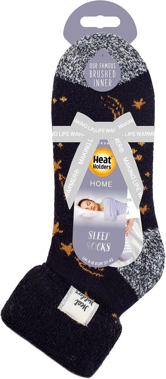 HEAT HOLDERS Womens Lounge Cosy Socks Thermal Comfy Winter Bed Slipper Socks