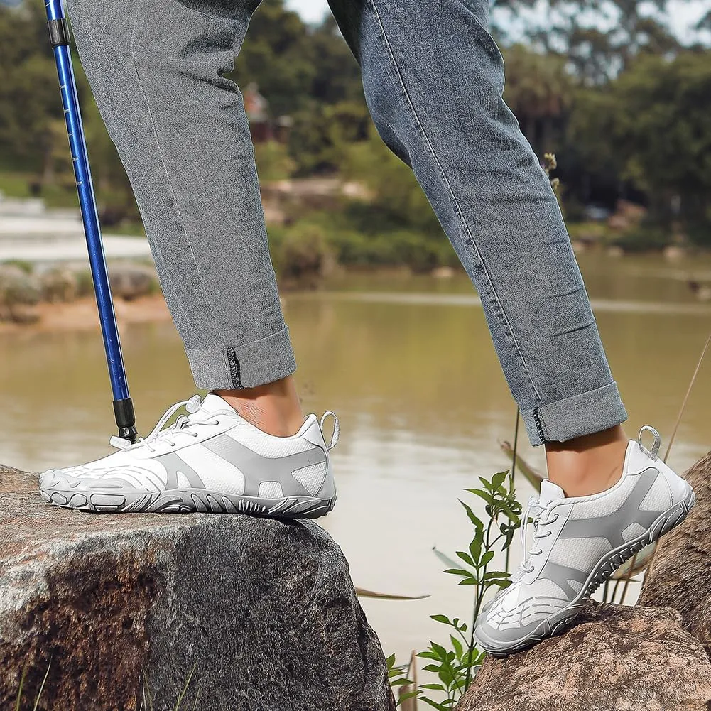 HiGropcore Barefoot Trail Running Shoes | Womens Mens Wide Toe Box Zero Drop Minimalist Slip on Shoes | Hike Barefoot Outdoor Shoes