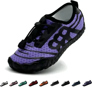Hike Barefoot Shoes for Women Men Breathable Slip-on Barefoot Water Shoes with Wide Toe Box Non-Slip Athletic Footwear for Hiking Walking Pool Beach Swim Aqua Sport