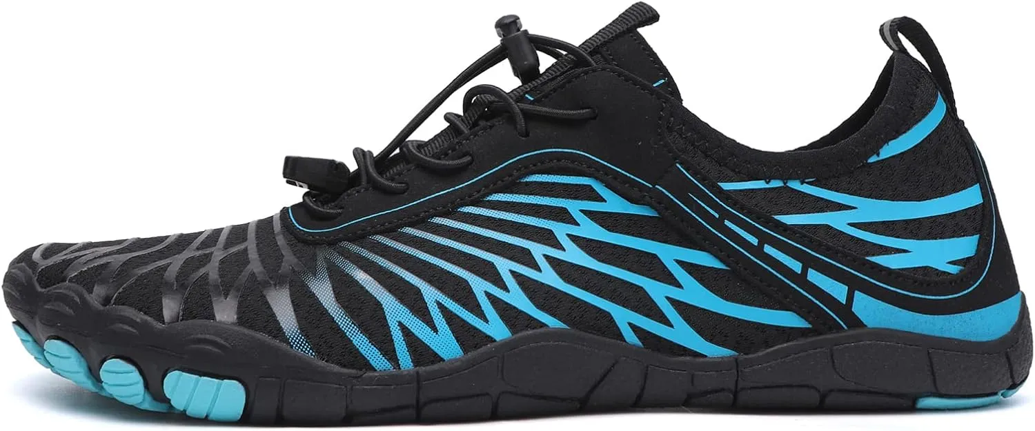 Hike Barefoot Trail Running Shoes - Wide Toe Box Minimalist Athletic Shoes for Women & Men Breathable Quick-Dry Non-Slip Hiking Footwear