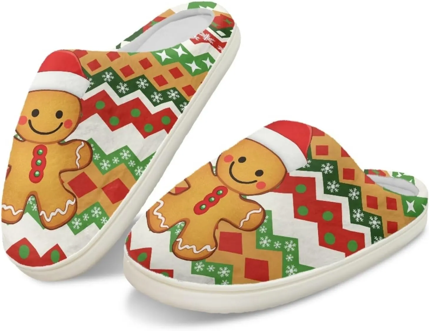 Holiday Thanksgiving Couple Slippers for Women & Men - Indoor Soft Warm Bedroom Slippers