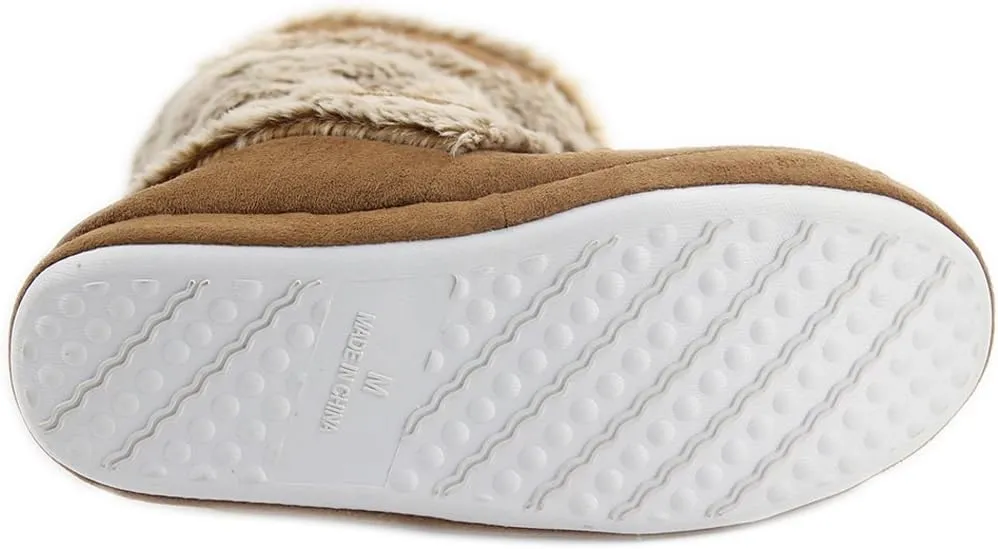 Home Slipper Women's Soft Plush Warm Indoor House Slipper Boots Shoes