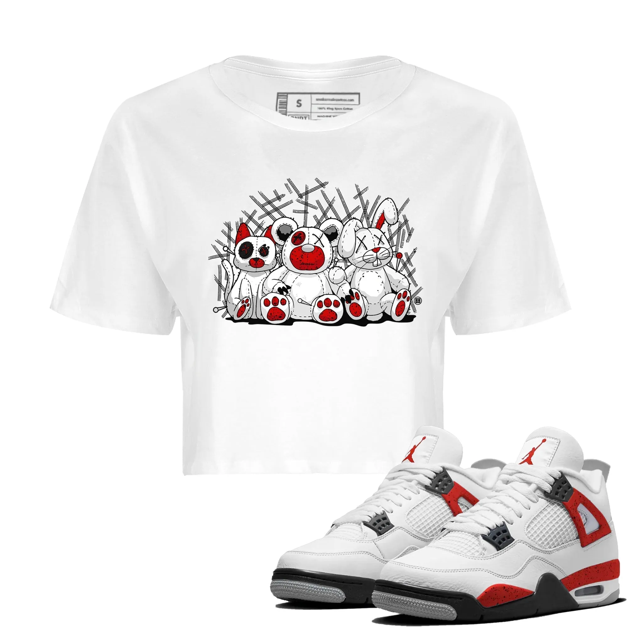 Homies Cement Flexible Jordan Red Air Long-term 4 - Tops Women's Animal