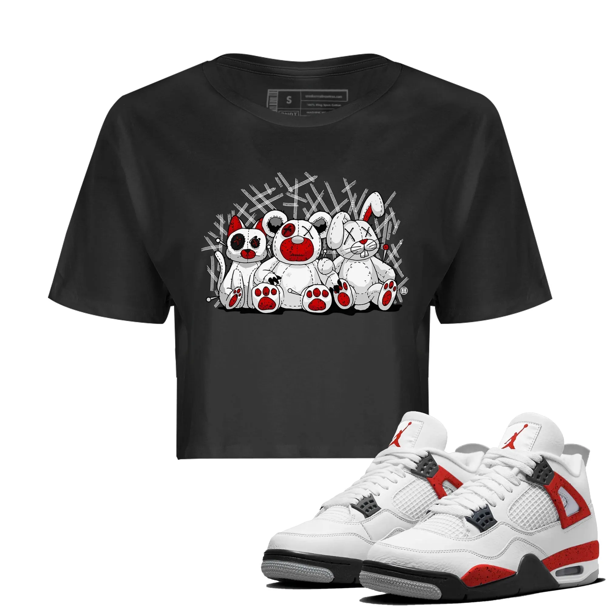Homies Cement Flexible Jordan Red Air Long-term 4 - Tops Women's Animal