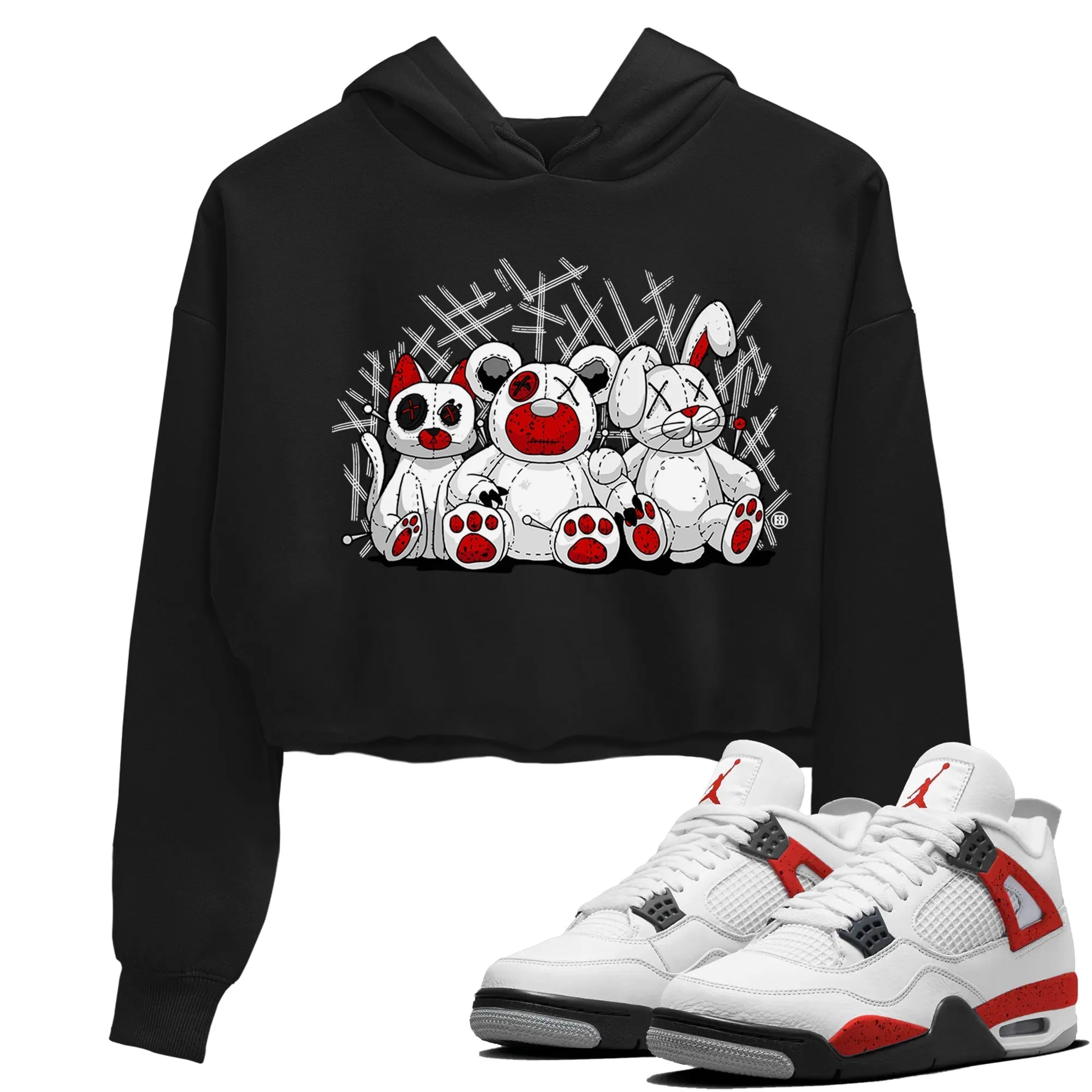 Homies Cement Flexible Jordan Red Air Long-term 4 - Tops Women's Animal