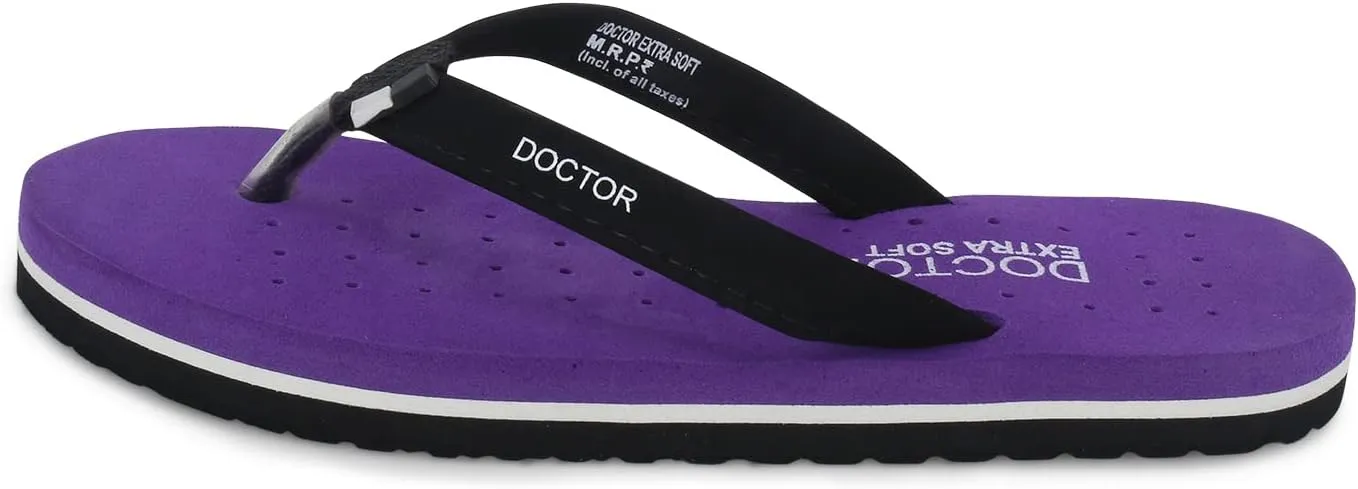 House Slipper for Women's Care Dr Orthopaedic Super Comfort Fitting Flat Cushion Chappal Flip-Flop for Ladies and Girl’s OR-D-19