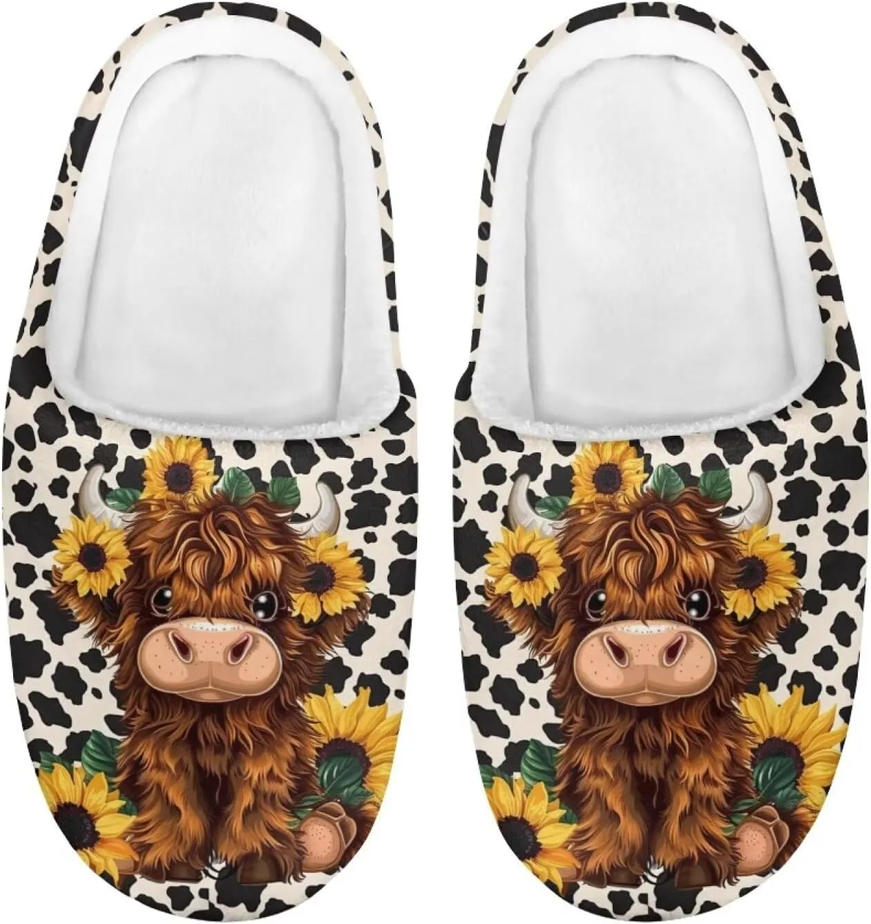 House Slippers for Girls Kids Cozy Fuzzy Slippers Boys Soft Plush Slip On Shoes Cute Winter Bedroom Slipper