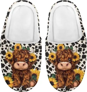 House Slippers for Girls Kids Cozy Fuzzy Slippers Boys Soft Plush Slip On Shoes Cute Winter Bedroom Slipper