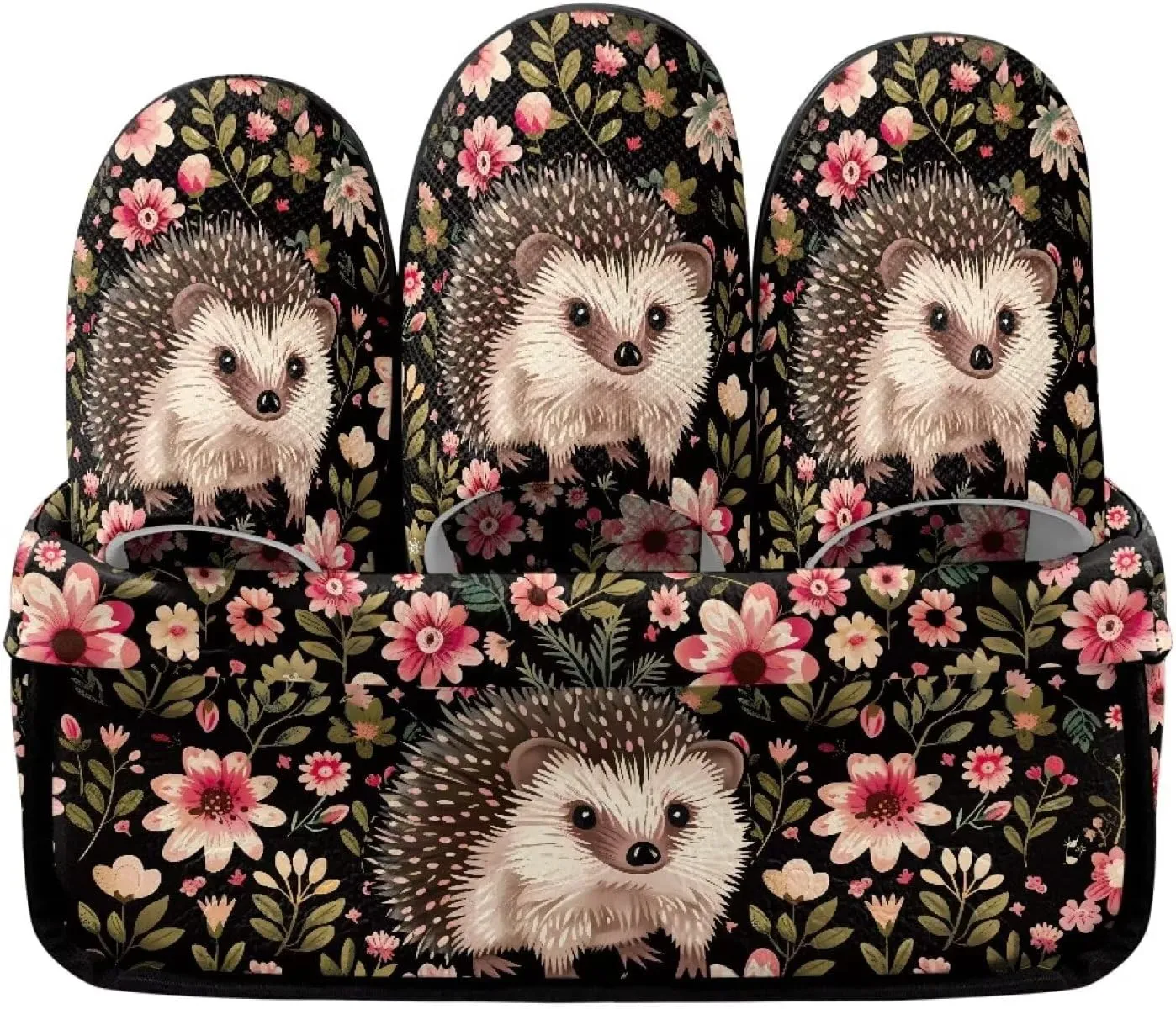 Howilath 3 Pairs Spa Slippers Set Non-Disposable Washable Non Slip Guest Slippers Comfortable Breathable, Various Sizes