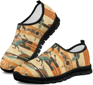 Howilath Western Tribal Aztec Mens Slip on Loafers Casual Shoes Running Sneakers Breathable Hands Free Shoes