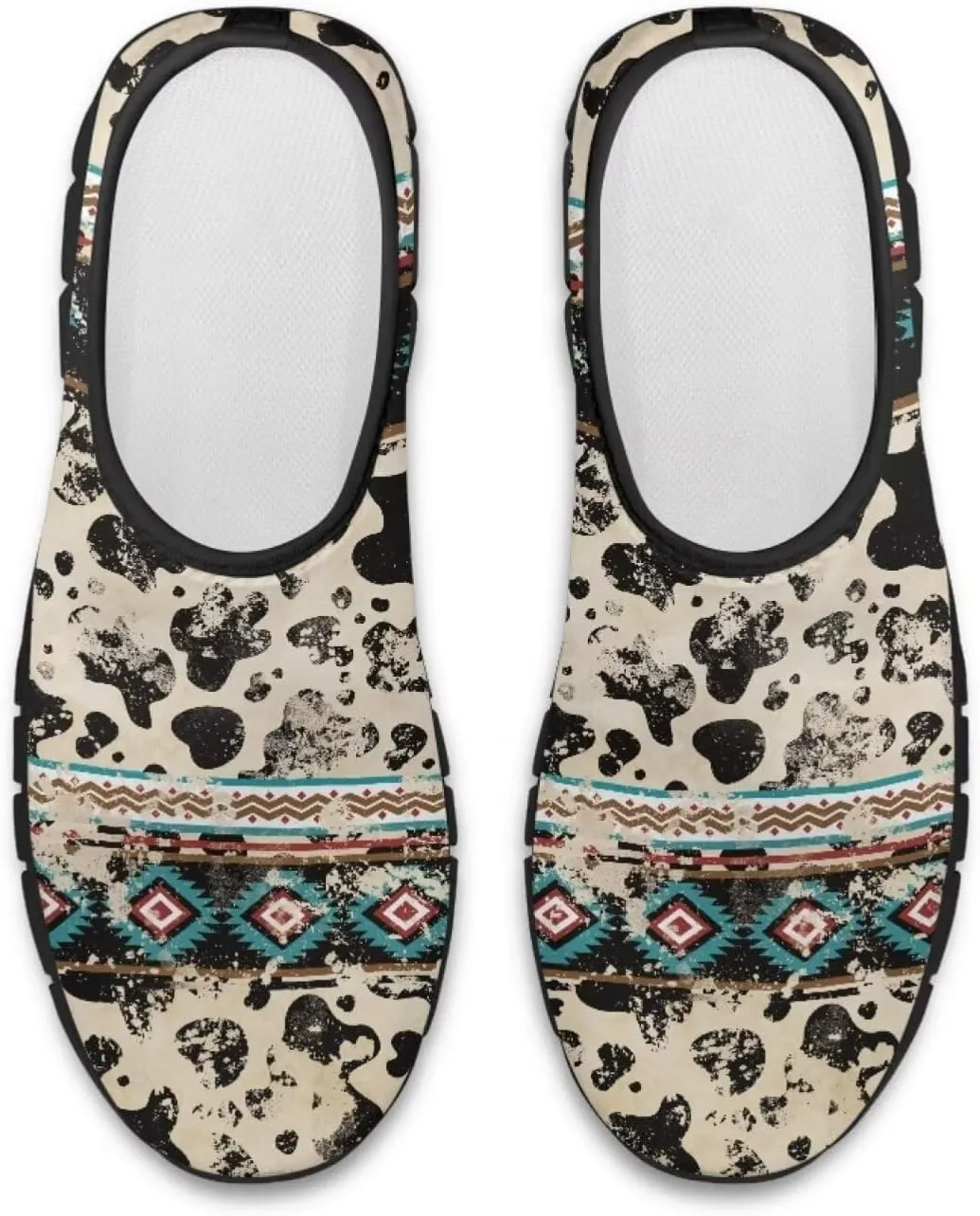 Howilath Western Tribal Aztec Mens Slip on Loafers Casual Shoes Running Sneakers Breathable Hands Free Shoes