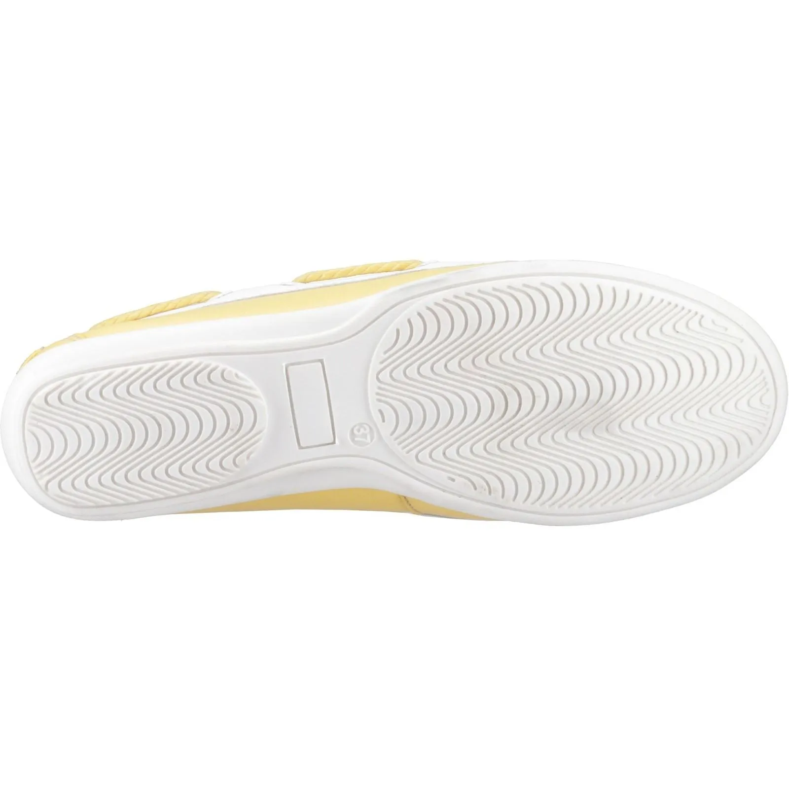 Hush Puppies Irene Leather Women's Yellow Boat Shoes