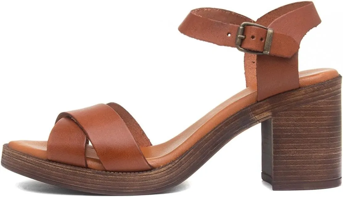 Hush Puppies Women's Ankle-Strap Heeled Sandal