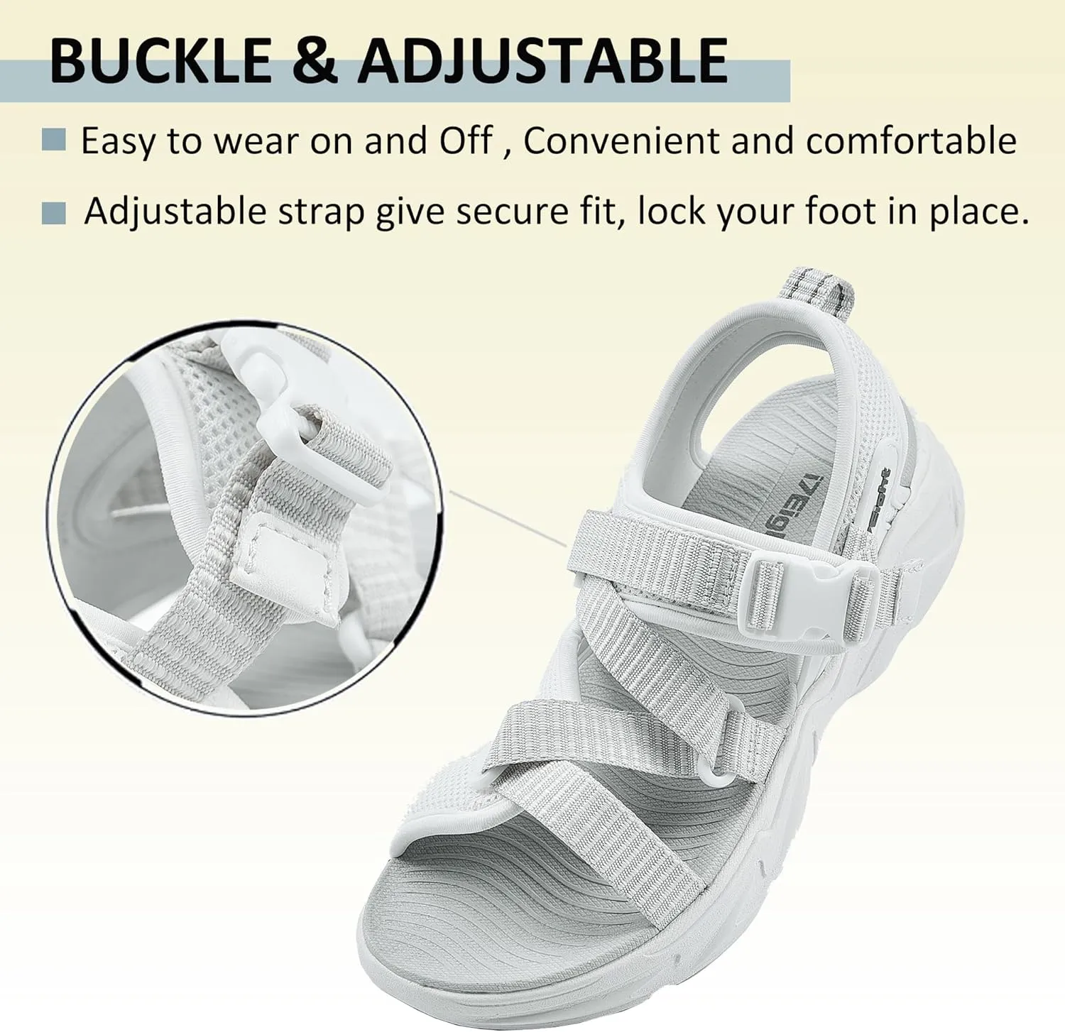 i78 Women’s Sandals LightWeight Comfort Soft Cushioning Footbed Sports Athletic Casual for Outdoor Walking Hiking