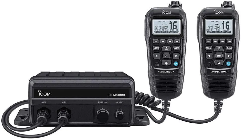Icom 410BB Black Box Marine VHF with HM195GB Black