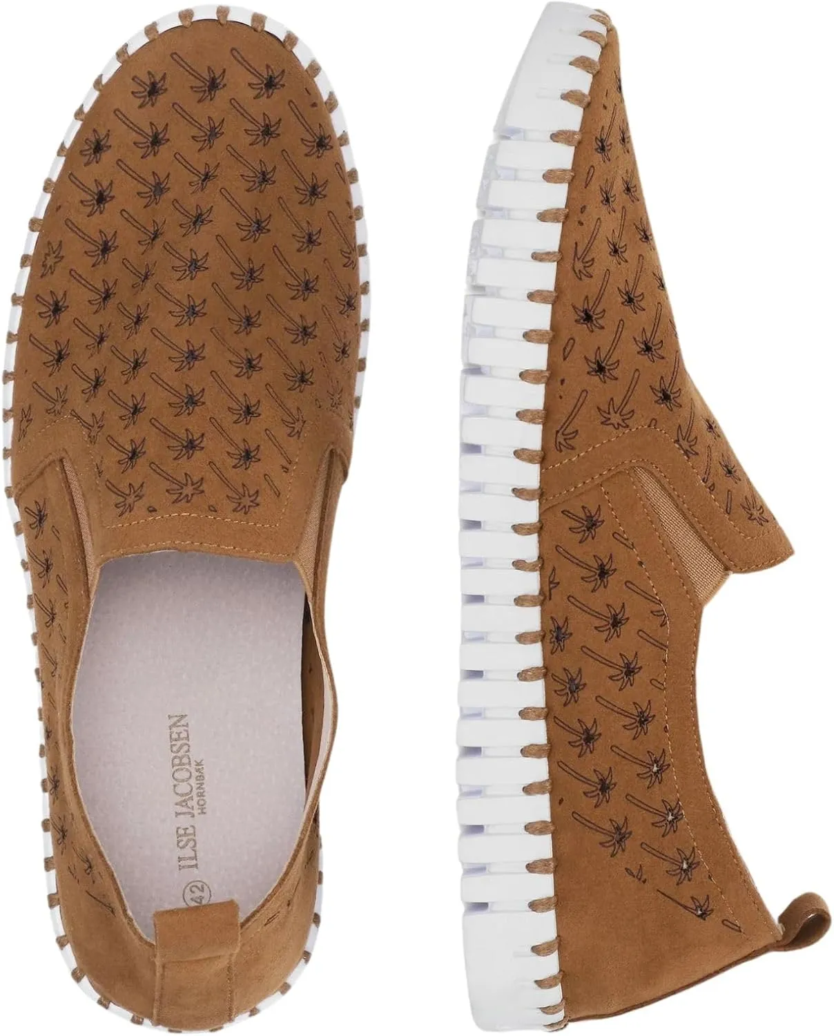 Ilse Jacobsen HORNBAEK Men's TulipU0006 Palm Tree Slip-On | Boat Shoe