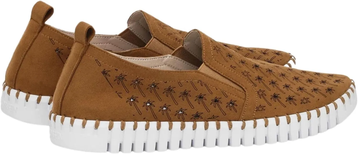 Ilse Jacobsen HORNBAEK Men's TulipU0006 Palm Tree Slip-On | Boat Shoe