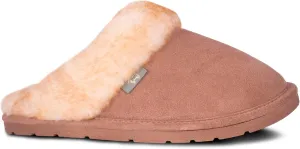 Indoor Outdoor Scuff House Slippers for Women - Genuine Sheepskin Slip-on Slippers