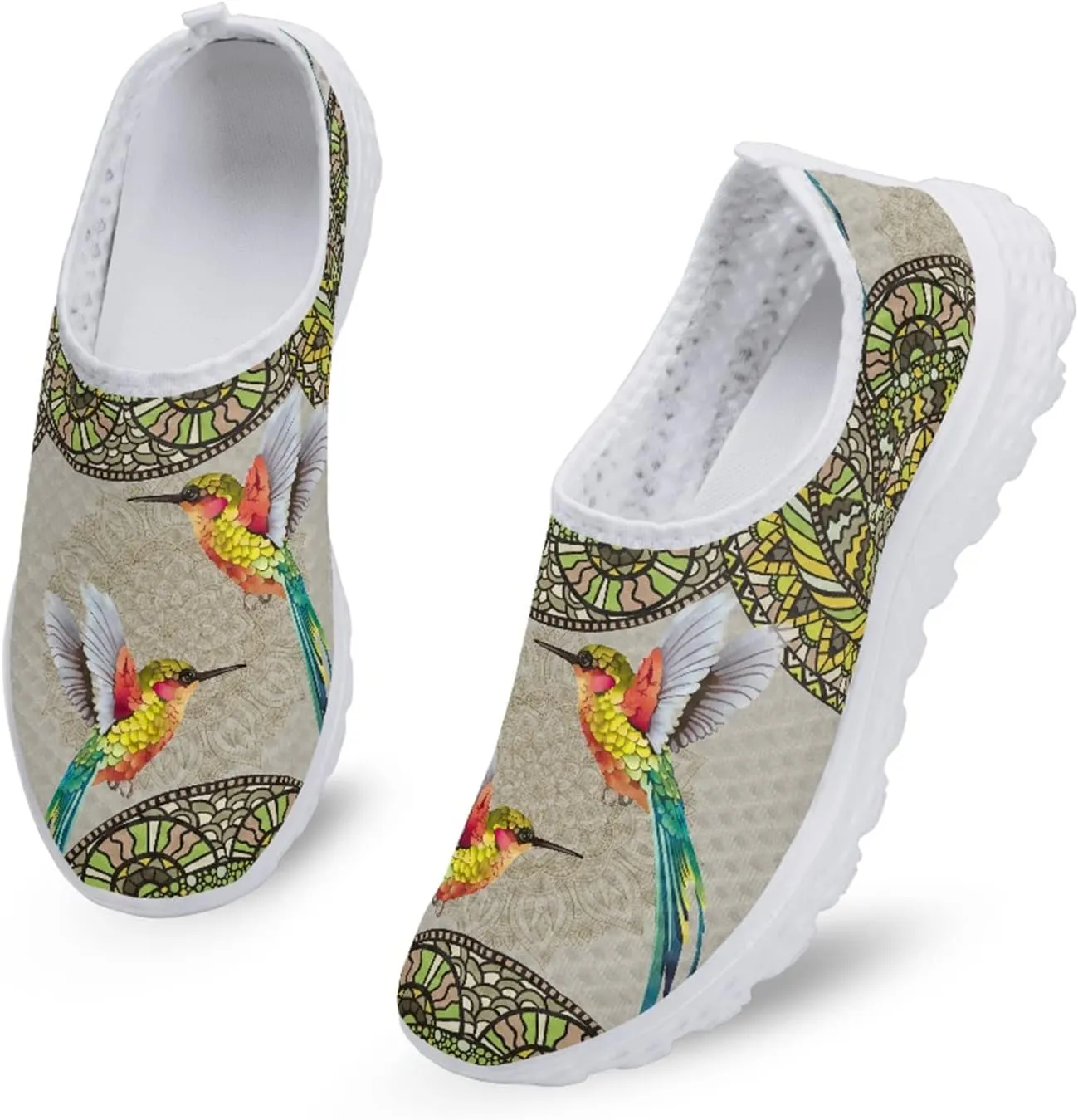 INSTANTARTS Womens Walk Shoes Slip-on Athletic Hiking Running Shoes Outdoor Sport Sneakers