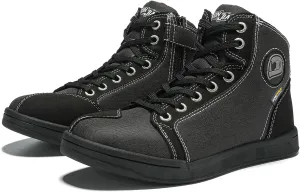 IRON JIA'S Motorcycle Shoes Men Streetbike Casual Accessories Breathable Protective Gear Powersport Anti-Slip Footwear Black 8
