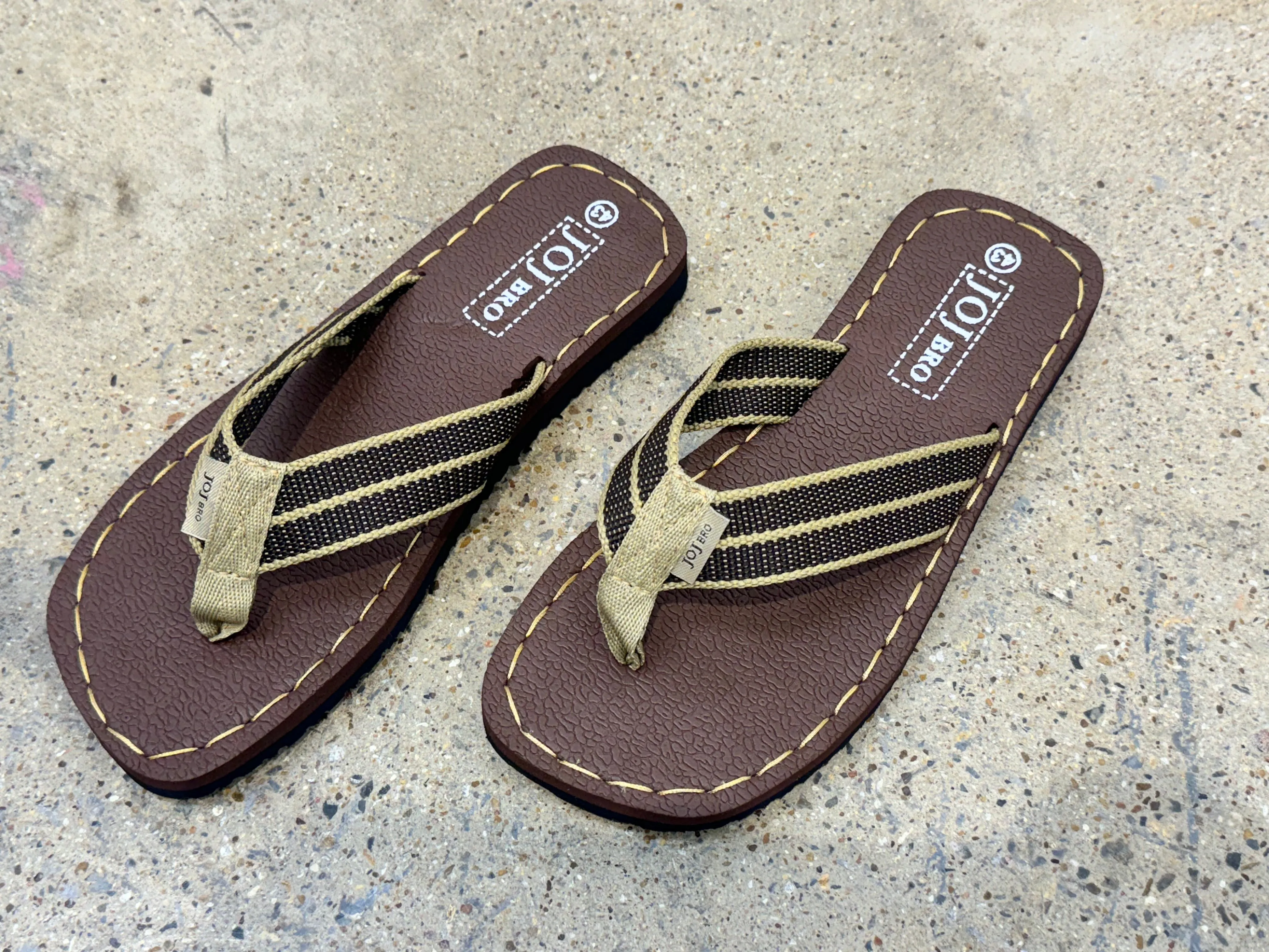 j201 Makly Striped Thong Sandal Flip Flop