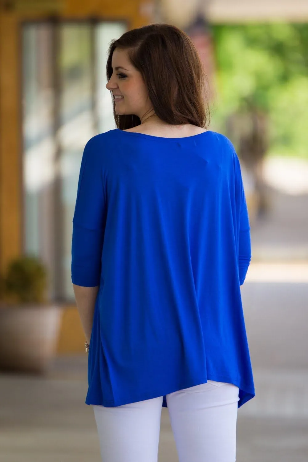 Jack David Womens Top Casual Oversized Soft Loose Fit Drop of Shoulder Boat Neck Shirts Blouse Tunic Long Sleeve & 3/4 Sleeve