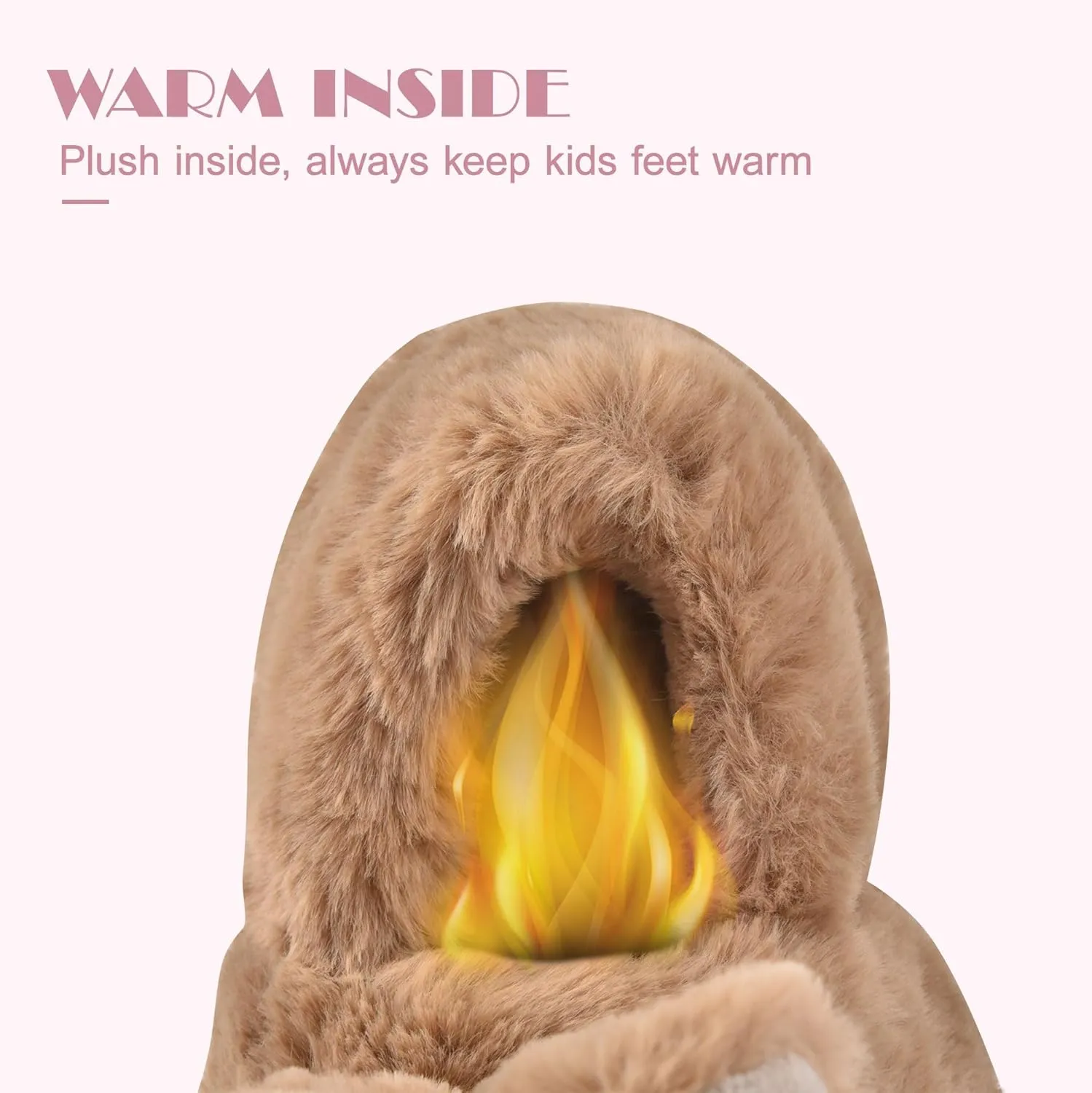 JACKSHIBO Toddler Slippers Boys Girls Dinosaur House Shoes Cute bunny Slipper for Home Indoor Winter Bedroom Non Slip Soft Rabbit Warm shoes