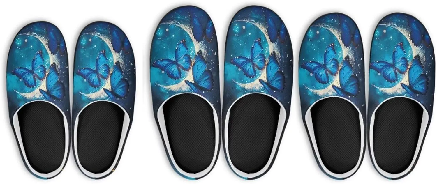Jeiento Hummingbird Slippers for Women Non Slip Spa Slipper for Guest Comfy Hotel Shoes