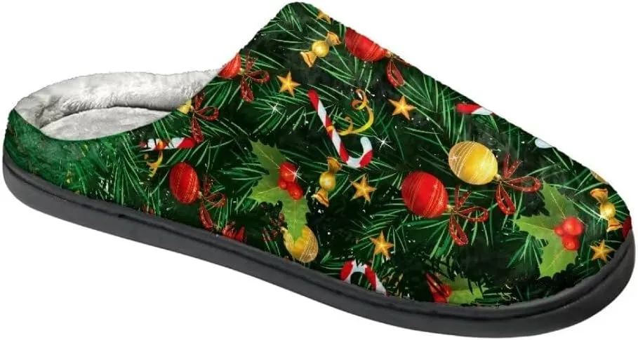 Jeiento Slippers for Women Warm Cotton Memory Foam Scuff Slippers Fuzzy Fluffy Spa Hotel House Home Indoor Slippers for Ladies