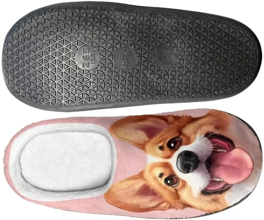 Jeiento Slippers for Women Warm Cotton Memory Foam Scuff Slippers Fuzzy Fluffy Spa Hotel House Home Indoor Slippers for Ladies