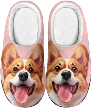 Jeiento Slippers for Women Warm Cotton Memory Foam Scuff Slippers Fuzzy Fluffy Spa Hotel House Home Indoor Slippers for Ladies